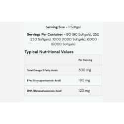 MyProtein Omega3 Fish Oil 250 Cap